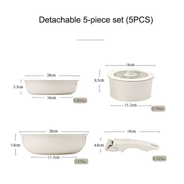 Detachable Non-Stick Cookware Set