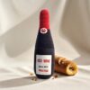 Plush Wine Bottle Chew Toy for Pets