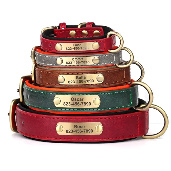 88A461FFC5CAA87AD9ABBAAB7B6F05D0.webp Personalized PU Leather Dog Collar Set