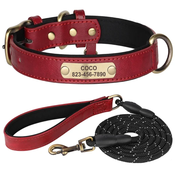 A86EE75AD76989279CAA83EE22B9F70C.webp Personalized PU Leather Dog Collar Set
