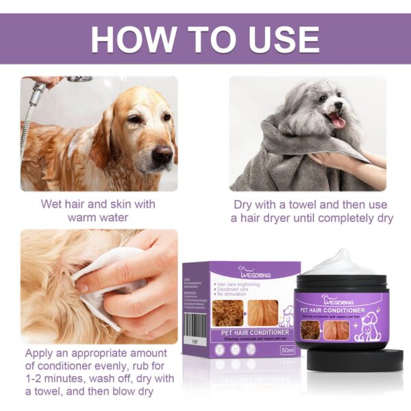 Pet Hair Softening Conditioner Cream