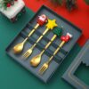 Stainless Christmas Cutlery Gift Set