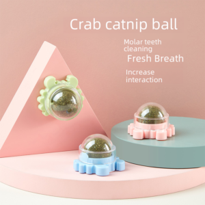 Rotating Crab Catnip Ball Toy